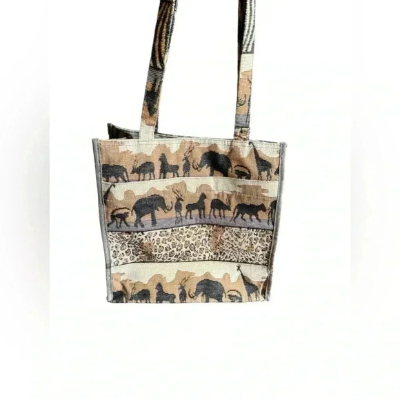 Jade Jungle Safari Tapestry Tote Bag - Picture 4 of 14